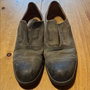 John Varvatos Varick laceless in grey suede size 9.